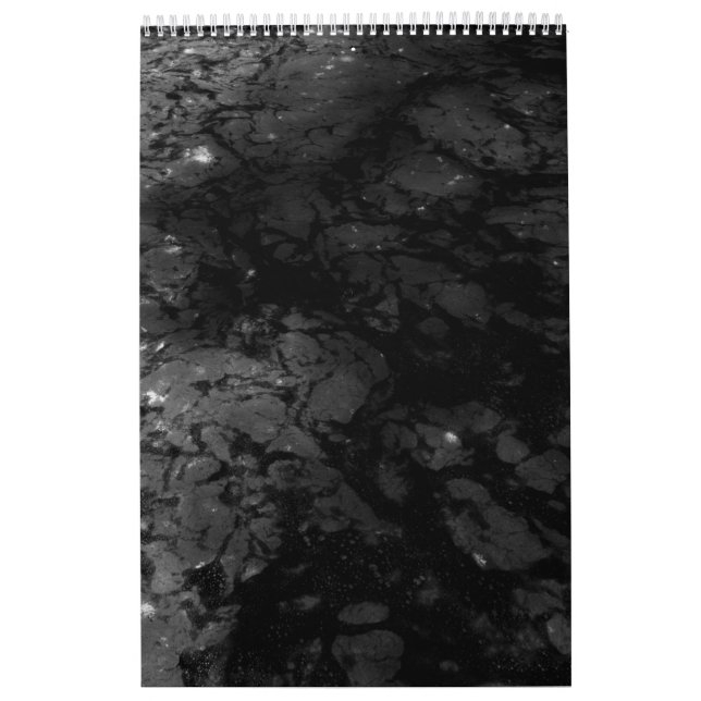 Abstract Midnight Ripples of Rio Vermelho Calendar (Cover)