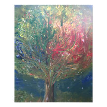 Abstract Midnight Tree
