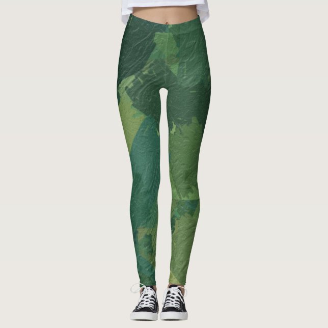 Abstract military design leggings (Front)