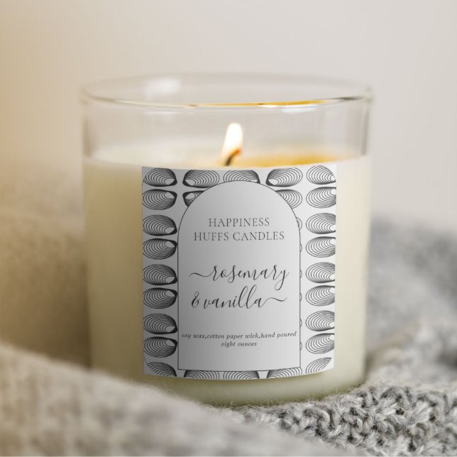 Abstract Minimal Candle Label Sticker (Creator Uploaded)