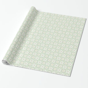 Abstract Minimal Floral Wrapping Paper