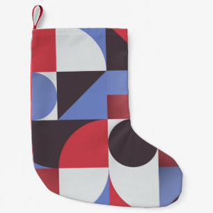 Abstract minimal geometric seamless pattern small christmas stocking