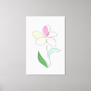 Abstract Minimalist Art Flower Acrylic Wall Art
