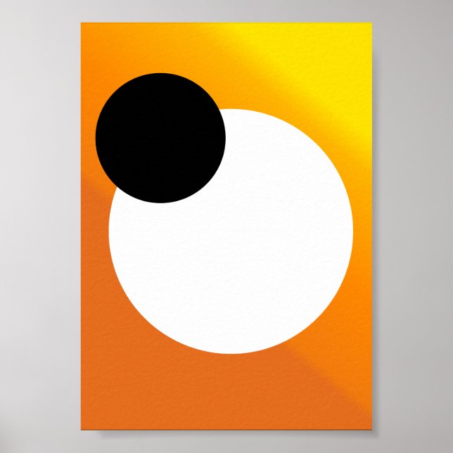 Abstract minimalist "Astral Convergence" Poster (Front)