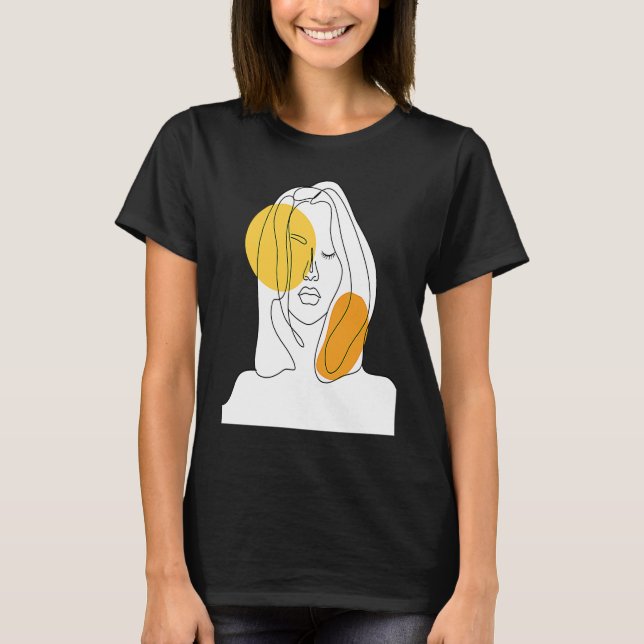 Abstract minimalist beauty from inside girl T-Shirt (Front)