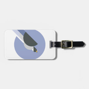Abstract Minimalist Bird Luggage Tag