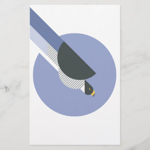 Abstract Minimalist Bird Stationery