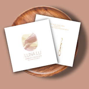 Abstract Minimalist Earring Jewellery Display Card