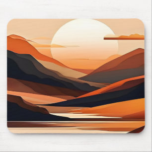 Abstract Minimalist Landscape Mouse Mat
