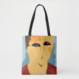 Abstract Minimalist Portrait  Tote Bag