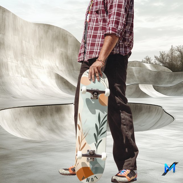 Abstract Minimalist - Soft Earthy Organic Design Skateboard (Creator Uploaded)