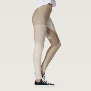Abstract minimalist wabi style geometric art leggings
