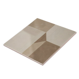 Abstract minimalist wabi style geometric art tile
