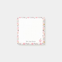 Abstract mint and gold modern post-it notes