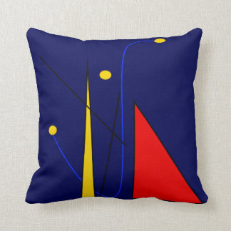 Abstract Miro Inspired Decorative Pillow