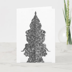 Abstract mirror design card