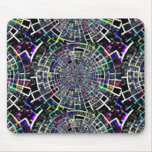 Abstract mirror glass pattern