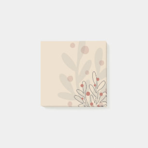 Abstract mistletoe xmas holidays design post-it notes