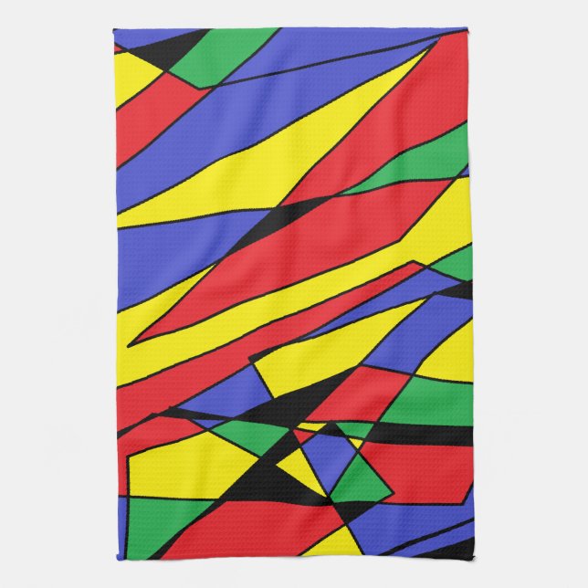 Abstract Mix Tea Towel (Vertical)