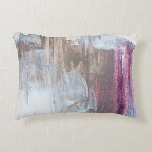 Abstract mixed media image. Hand painted backgroun Decorative Cushion (Front)
