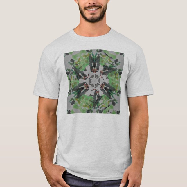 Abstract Mixed media T-Shirt (Front)