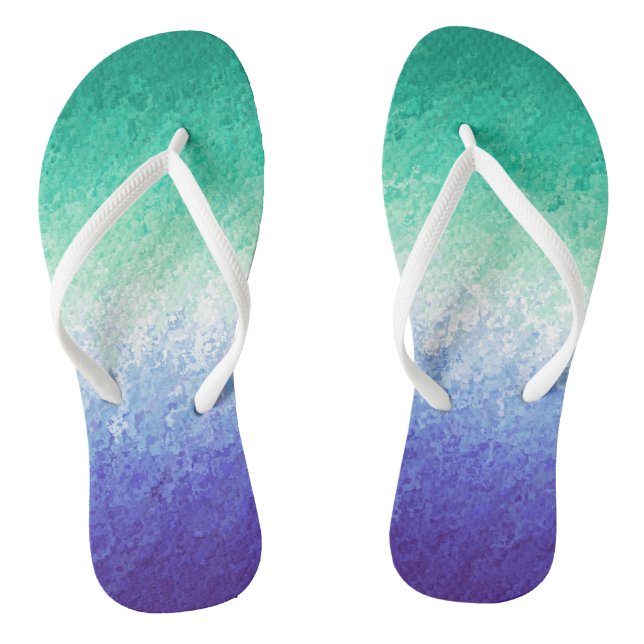 Abstract  MLM Men Loving Men Pride Flag  Flip Flops (Footbed)