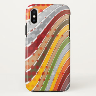 Abstract Mod Art Retro Wavy Stripes Phone Case