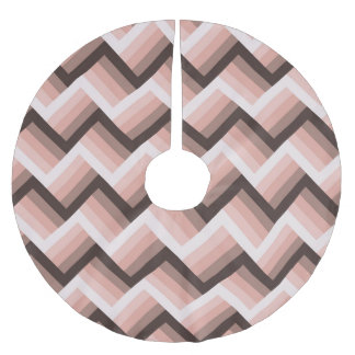Abstract Modern 3D Stripe Seamless Brushed Polyester Tree Skirt