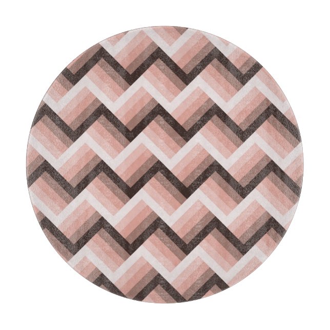 Abstract Modern 3D Stripe Seamless Cutting Board (Front)