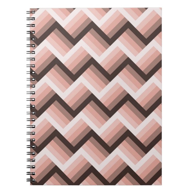 Abstract Modern 3D Stripe Seamless Notebook (Front)