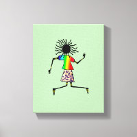 Abstract, modern African Art Elegant Dancer