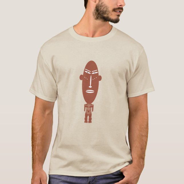 Abstract Modern African Indigenous face art T-Shirt (Front)
