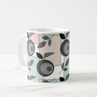 Abstract modern apple fruit patchwork geometrical