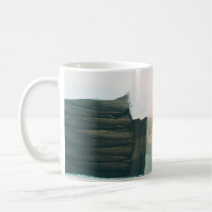 Abstract modern art background. Painting grey and Coffee Mug