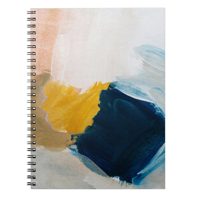 Abstract modern art background. Painting grey and  Notebook (Front)