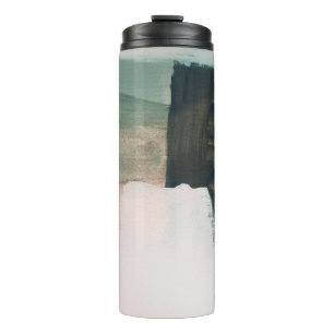 Abstract modern art background. Painting grey and  Thermal Tumbler
