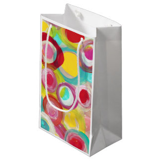 Abstract Modern Art Circle Painting Party Small Gift Bag
