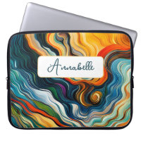 Abstract Modern Art Colour Waves