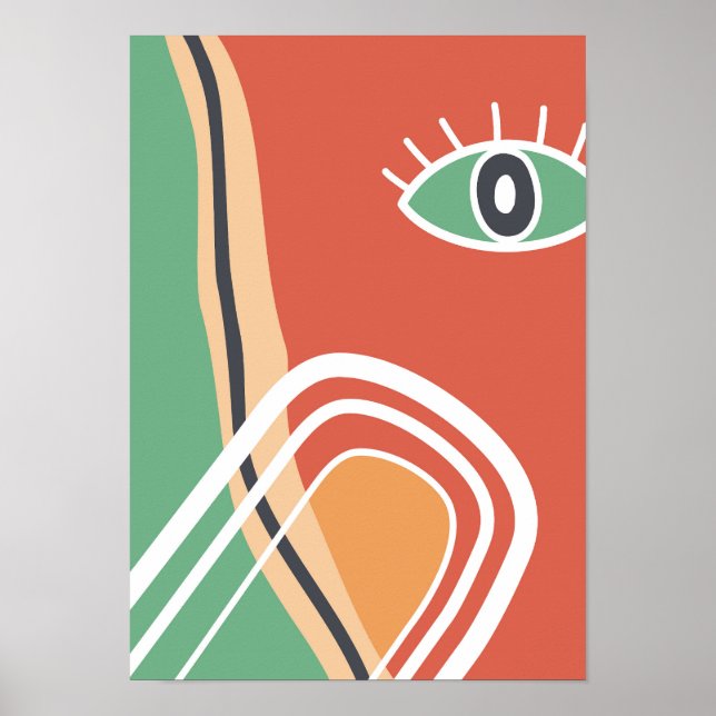 Abstract modern art eye  poster (Front)