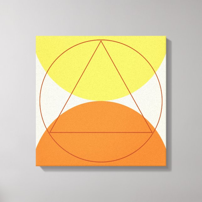 Abstract Modern Art Geometrical Pattern Canvas Print (Front)