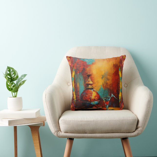 abstract modern art painting cushion (Chair)