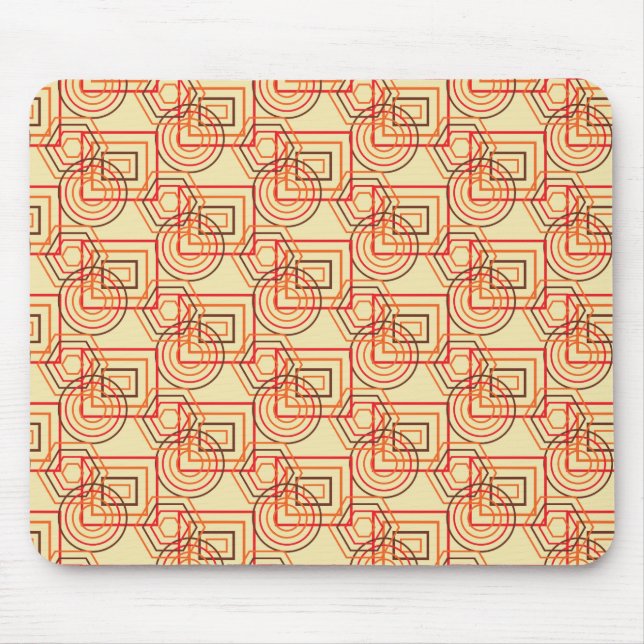 Abstract Modern Art Pattern Mouse Mat (Front)