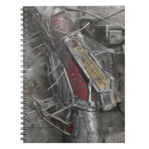 Abstract modern art pattern notebook