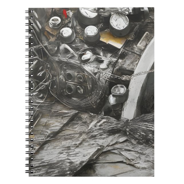 Abstract modern art pattern notebook (Front)