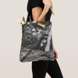 Abstract modern art pattern tote bag