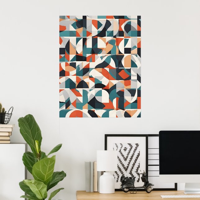 Abstract modern art poster (Home Office)