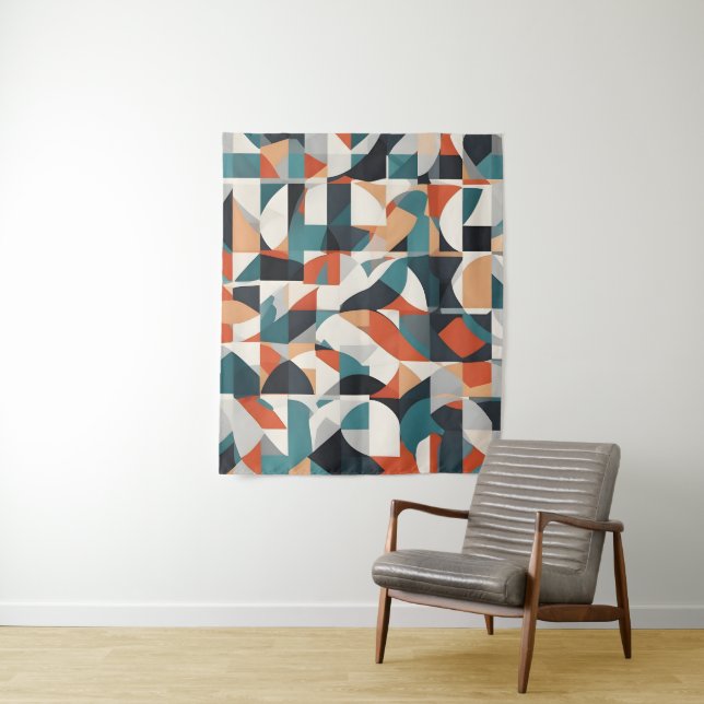 Abstract modern art tapestry (In Situ)
