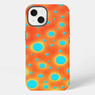Abstract Modern Art Turquoise Orange iPhone 13 Case