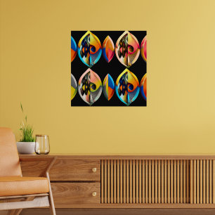Abstract Modern Art "Vibrant Fusion": Poster