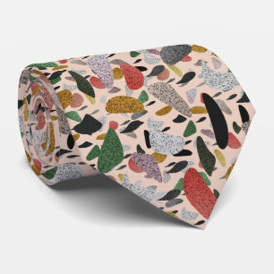 Abstract Modern Artistic Terrazzo Pattern Tie